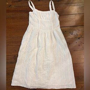 wild fable White Striped Midi Dress